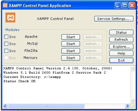 Tela 6 instalador Xampp